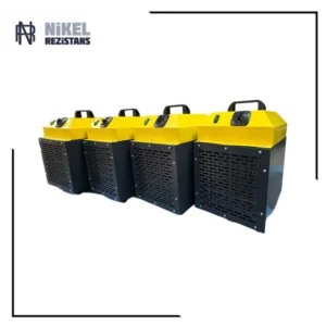 Yüksek güçlü endüstriyel fanlı ısıtıcı 3 kW 25 kW elektrikli ısıtma sistemi