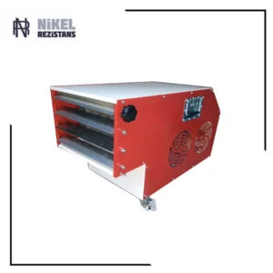 Portatif endüstriyel fanlı ısıtıcı manuel panjur ayarlı elektrikli ısıtma sistemi